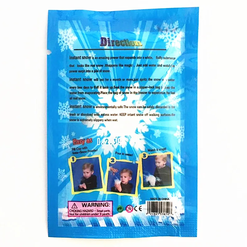 1pcs Fluffy Slime Artificial Snow Instant Powder for Children Charms Lizun DIY Kit Accessories Supplies Funny Gift | Игрушки и хобби