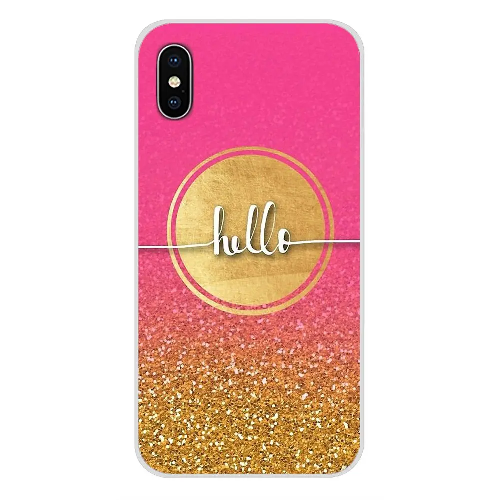 For Huawei G7 G8 P7 P8 P9 P10 P20 P30 Lite Mini Pro P Smart Plus 2017 2018 2019 Mobile Phone Cover Enjoy Silver Pink Glitter Art | Мобильные