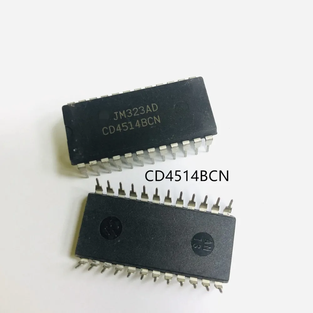 

10PCS CD4514BCN CD4514 4514B 4514BCN DIP-24 original IC