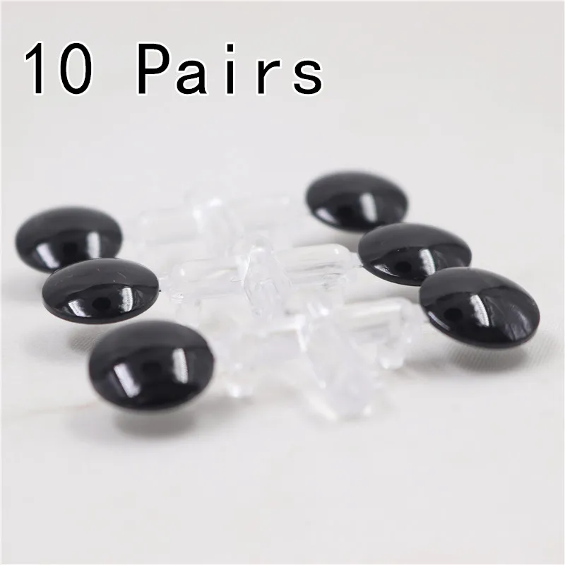 10 pair Fortune Days 1/6 Blyth Кукла полностью черные глаза чипы глаза шарик - Цвет: 10 pair
