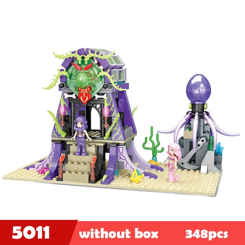 WL5011-N QWZ Игрушки для девочек Русалка Принцесса модель строительные блоки кирпичи Обучающие игрушки друзья для детей Подарки - Цвет: WL5011-N
