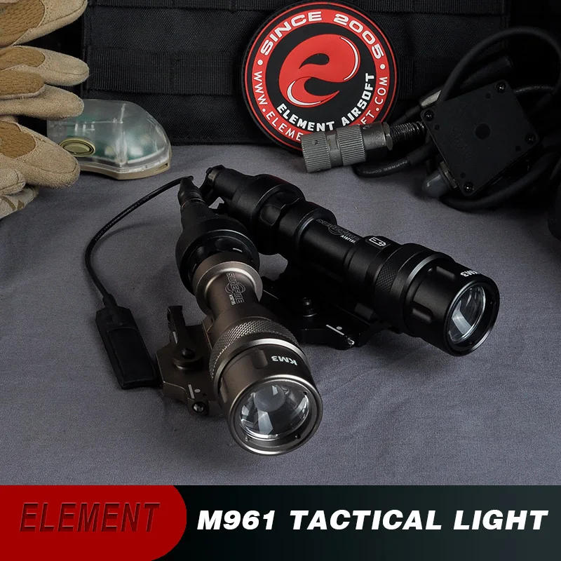 Element Airsoft Surefir Tactical Lantern Flashlight For Hunting  M961 LED Scouting Gun Metal Weapon Light Accessories Lamp EX109