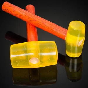 1 шт.! Многофункциональный резиновый молоток 120 мм с деревянной ручкой сухожильный молоток для ремонта бытовых ручных инструментов