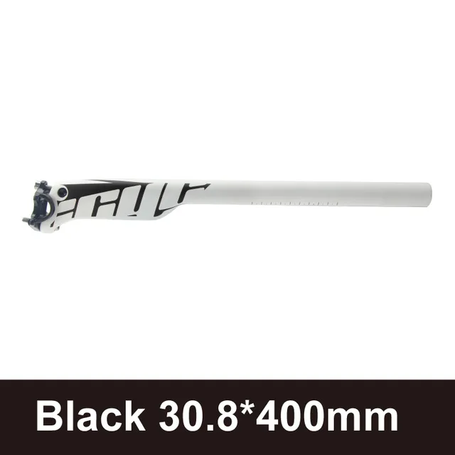 Black 30.8x400mm Ullicyc новые стойка сидения для горного велосипеда MTB/дорожный велосипед Запчасти полный карбоновое волокно+ сплав крышка Подседельный штырь 27,2/30,8/31,6*350/400 мм - Цвет: Black 30.8x400mm