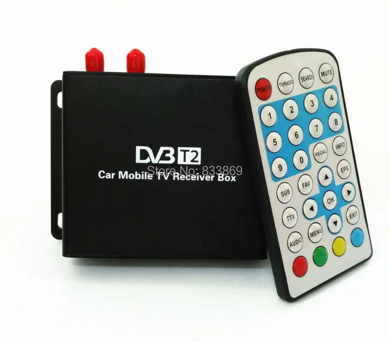 Автомобильный DVB T2 цифровой ТВ приемник двойной тюнер USB HDMI для России Таиланд