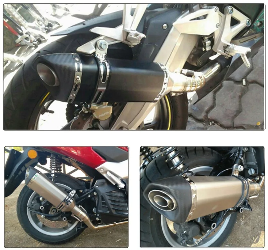 Универсальный глушитель для мотоцикла ZSDTRP 51 мм на вход Honda Kawasaki Yamaha KTM DUCATI ATV с DB