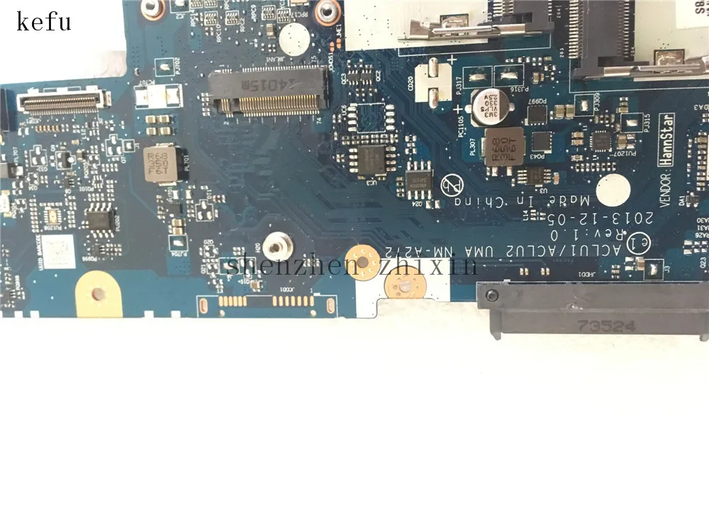 Материнская плата KEFU для ноутбука Lenovo G50 70 ACLU1/ACLU2 NM A272 REV: 1 0 с I3 4010U ЦП|rev|aclu1rev 1.0 |