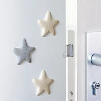 silicone door stops self adhesive door buffer thickening wall protectors cartoon sea star door handle bumpers for door stopper