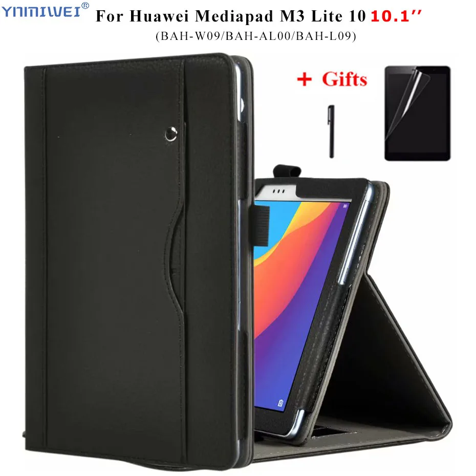 Кожаный чехол для Huawei MediaPad M3 Lite 10 1 ''BAH W09/AL00/L09 подставка ручной держатель Чехол