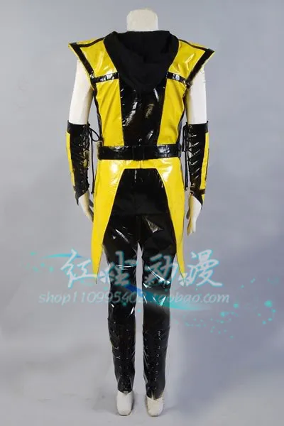 Костюм для косплея Scorpion Mortal Kombat 3 серебристый костюм с перчатками и маской 5