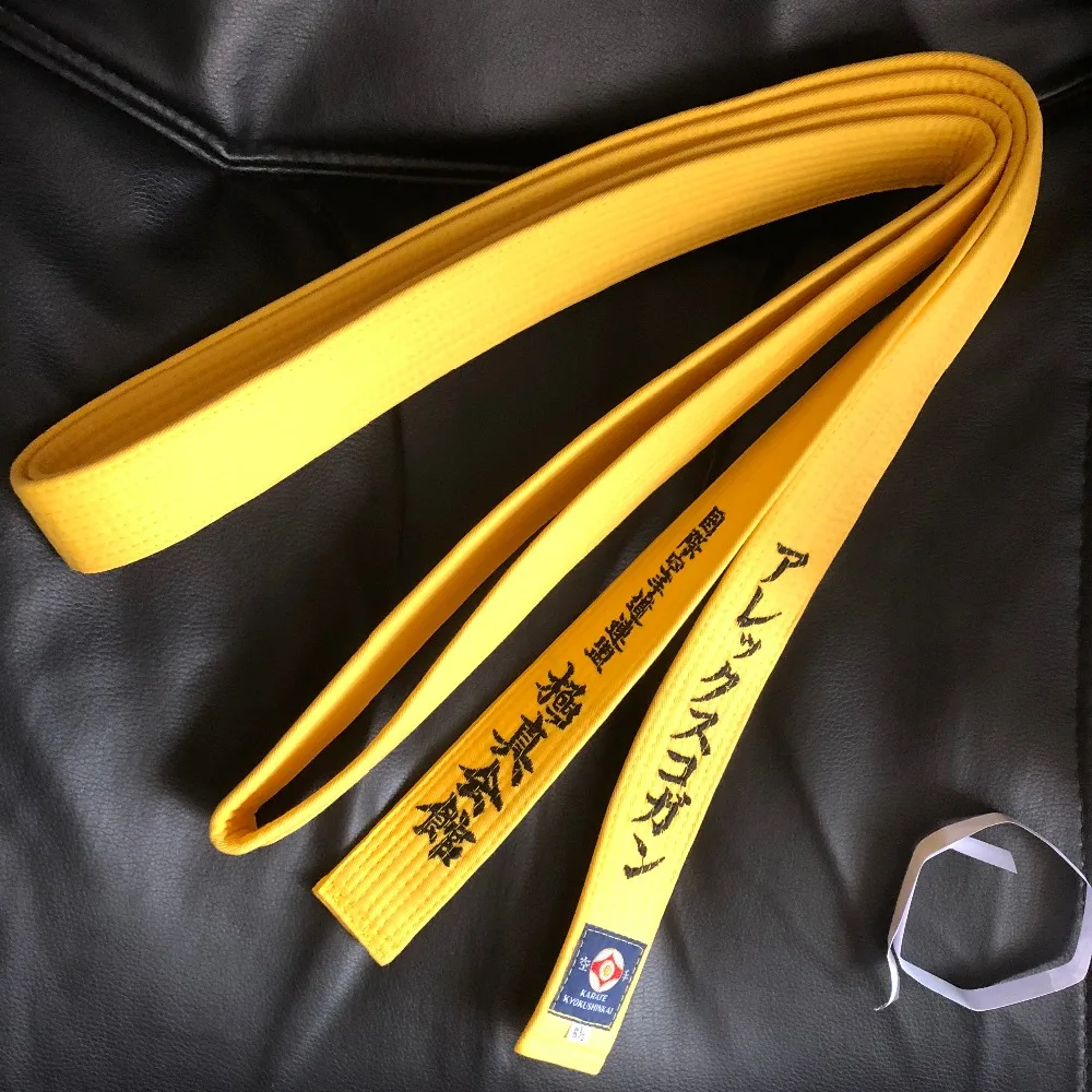 Новое поступление kyokushin каратэ kyokushinkai Kata Ремни Япония Tokyodo ремни могут вышитые