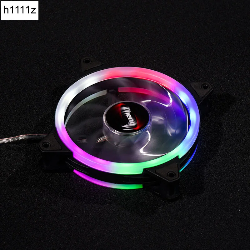 ПК Вентилятор Кулер 120 мм вентилятор Ультра тихий двойной круг светодиодный