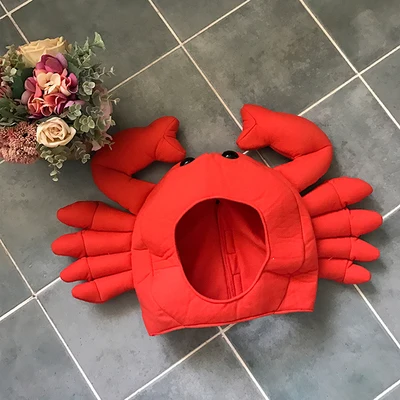 crab Candice guo, плюшевая игрушка, забавный головной убор, очаровательный краб, защитная подушка, подушка для офисного отдыха, сна, рождественский подарок, подарок на день рождения, 1 шт - Цвет: crab