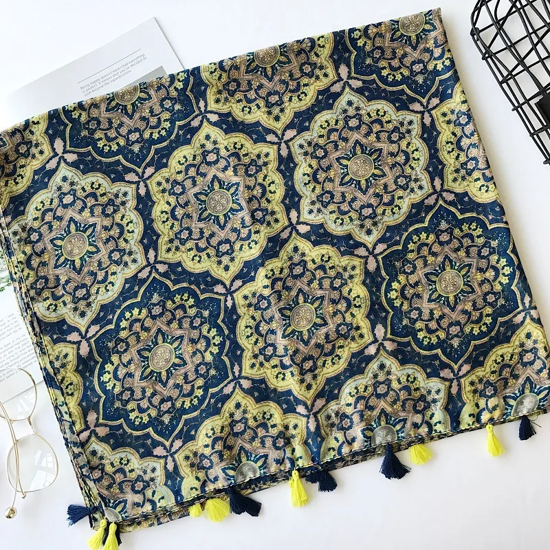 [Lucekmar] Новые хлопковой вуали шаль Шарфы для женщин Обёрточная бумага Для