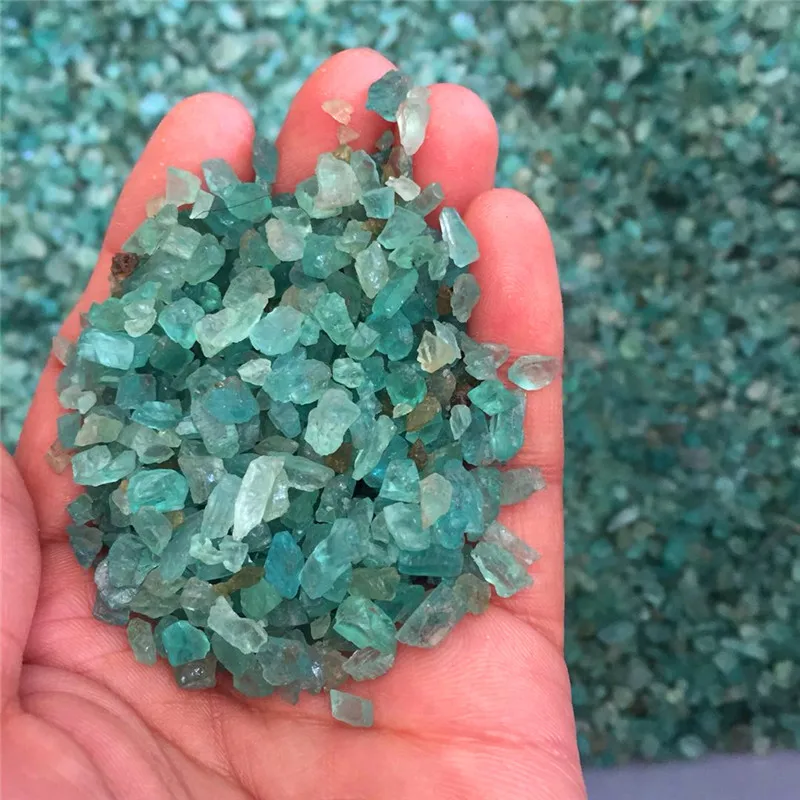 100 г Прямая поставка Натуральный Необработанный зеленый апатит драгоценный