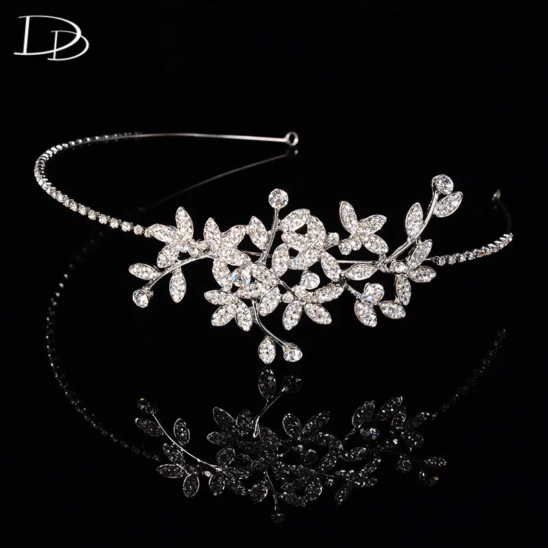 Bridal Tiaras Austrian Crystal Diadem Jewelry Hf019