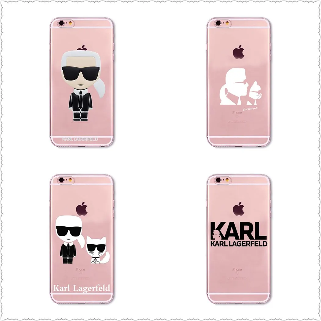 Karl Lagerfeld чехол для iphone X XS XR качественный прозрачный мягкий силиконовый SamsungS7 S8 S9 |