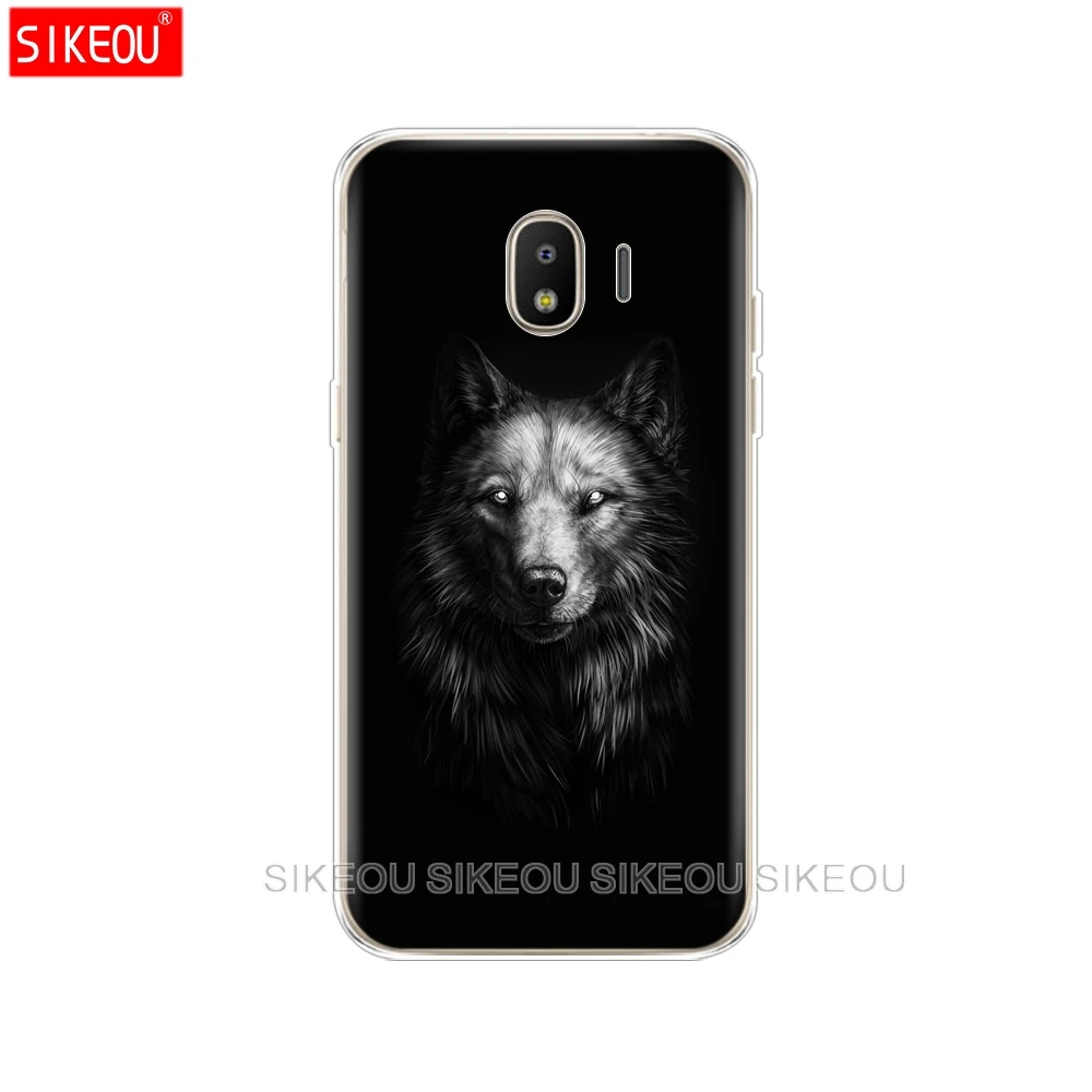 Силиконовый чехол для телефона Samsung Galaxy J3 J5 J7 2017 J330 J530 J730 PRO j2 2018 Dark Night Wolf |
