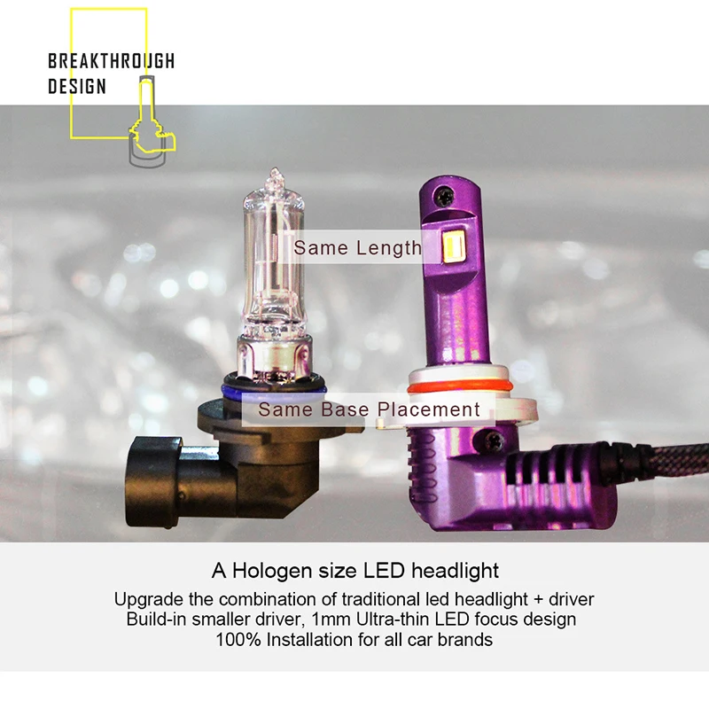 70 Вт LED Sharp Chip 5200LM H11 фары Противотуманные H8 H4 9005 9006 6000K 12В 24В H7 автомобильные