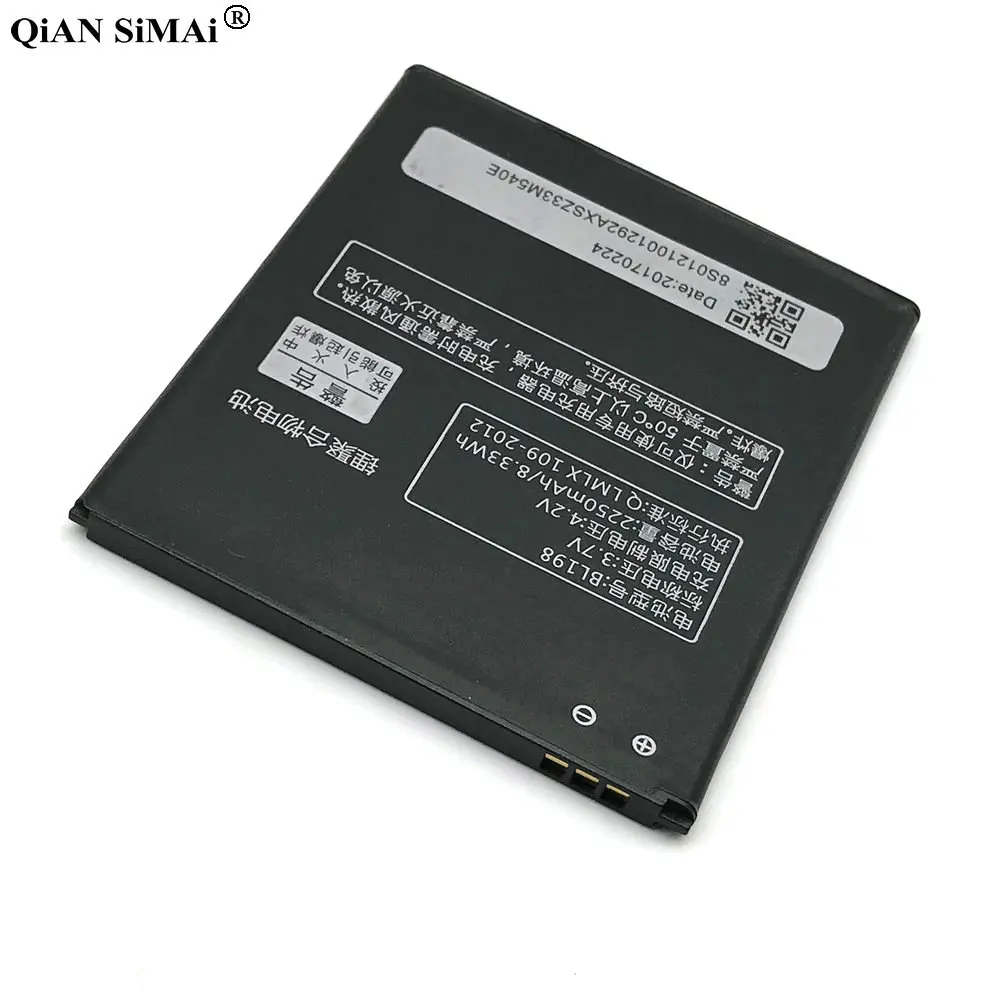 BL 198 аккумулятор BL198 для Lenovo A859 A860E S890 K860 K860I A678T S880I A850 A830 2250 мАч мобильный телефон