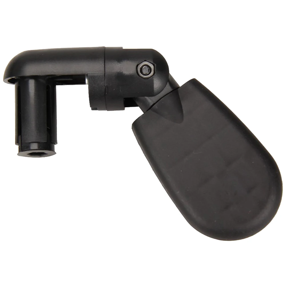 Ajustable extreme de la barra trasera del espejo cristal para bicicleta manillar negro | Лампы и освещение