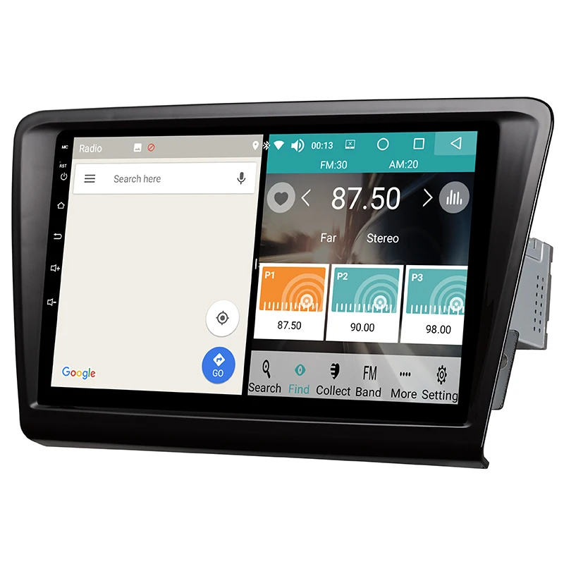 Автомобильный мультимедийный плеер 1 Din Android 8,0 автомобильный DVD для Volkswagen Skoda rapid 2013- " 4G/32G сенсорный экран автомобильный Радио gps