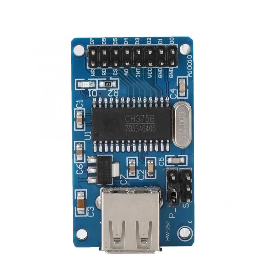 HW-252A CH376 U диск USB модуль поддержка 8-битный параллельный порт асинхронный