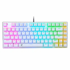 Z88 RGB подсветка 81 клавиши, безключевая компактная маленькая Механическая игровая клавиатура сделай сам Outemu, голубые переключатели
