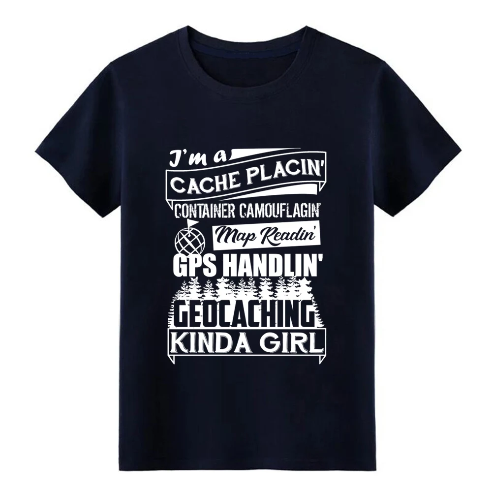 Geocaching девушка футболка мужская дизайн 100% хлопок размера плюс 3xl крутая известная