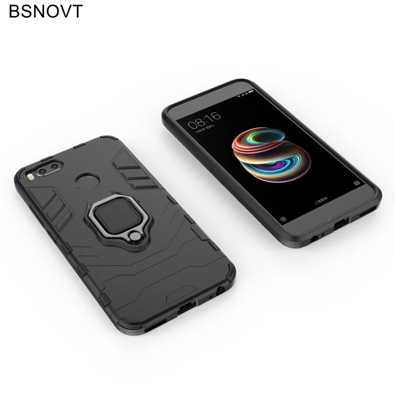 BSNOVT Xiaomi Mi A1 чехол 5X противоударный кольцо на палец магнитный держатель мягкий ТПУ