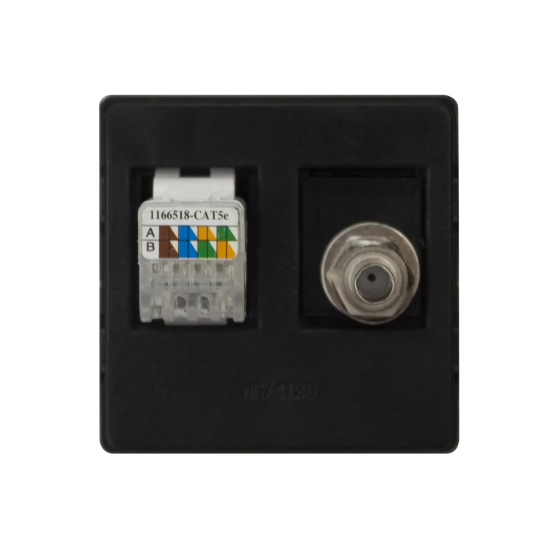 MVAVA компьютерные данные RJ45 данных + ТВ розетка интернет Джек настенная Роскошная