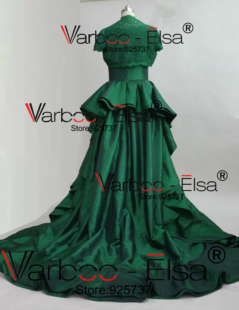 VARBOO_ELSA Gala Jurken мусульманское вечернее платье кружевная куртка длина до пола с