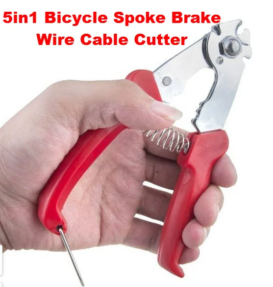 5в1 велосипедный спицевый тормозной провод кабельный шланг резак плоскогубцы для