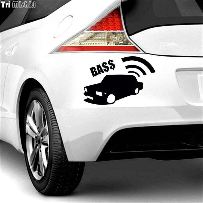 Tri Mishki HZX018 13.5*20см 1-4 шт наклейки на авто bass mafia бас басс автомобиль наклейка |
