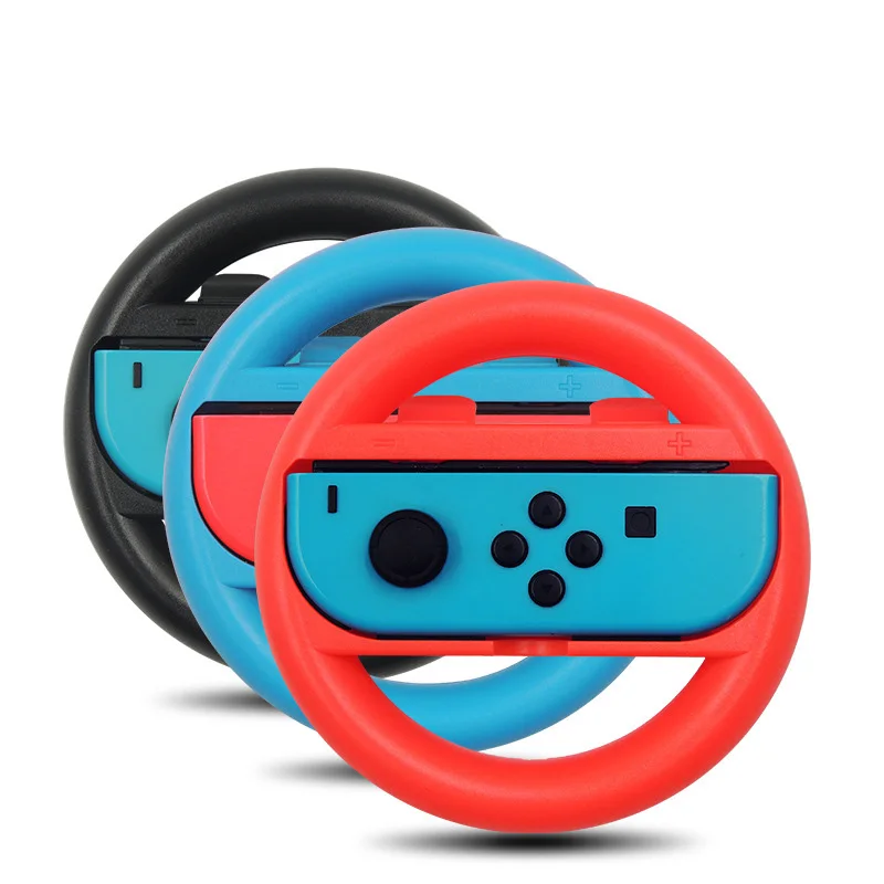 2Pcs Racing Game Steering Wheel NS Switch Joy Con Remote Helm Game Wheels Compatible Nintendo Switch OLED Joy-con Controller