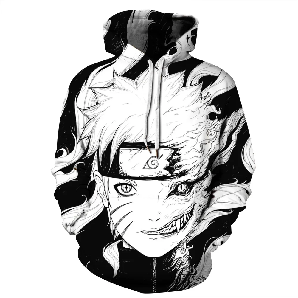 Осень 353 Аниме Наруто Драконий жемчуг Bleach принты Женская куртка с капюшоном Femme Толстовка Повседневная свободная Мужская с карманами толстовки пальто