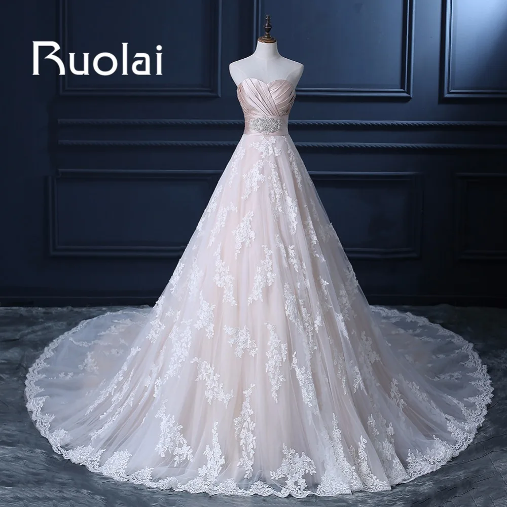 2017 Gorgeous Marriage Bridal Gown Backless Appliques Beading Sleeveless Chapel Train Tulle Wedding Dresses | Свадьбы и торжества