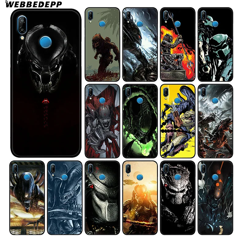 WEBBEDEPP Xenomorph Aliens predator Soft Case For Huawei P30 P20 Pro P10 P9 Lite 2017 P Smart 2019 & Nova 3 3i Y9 |