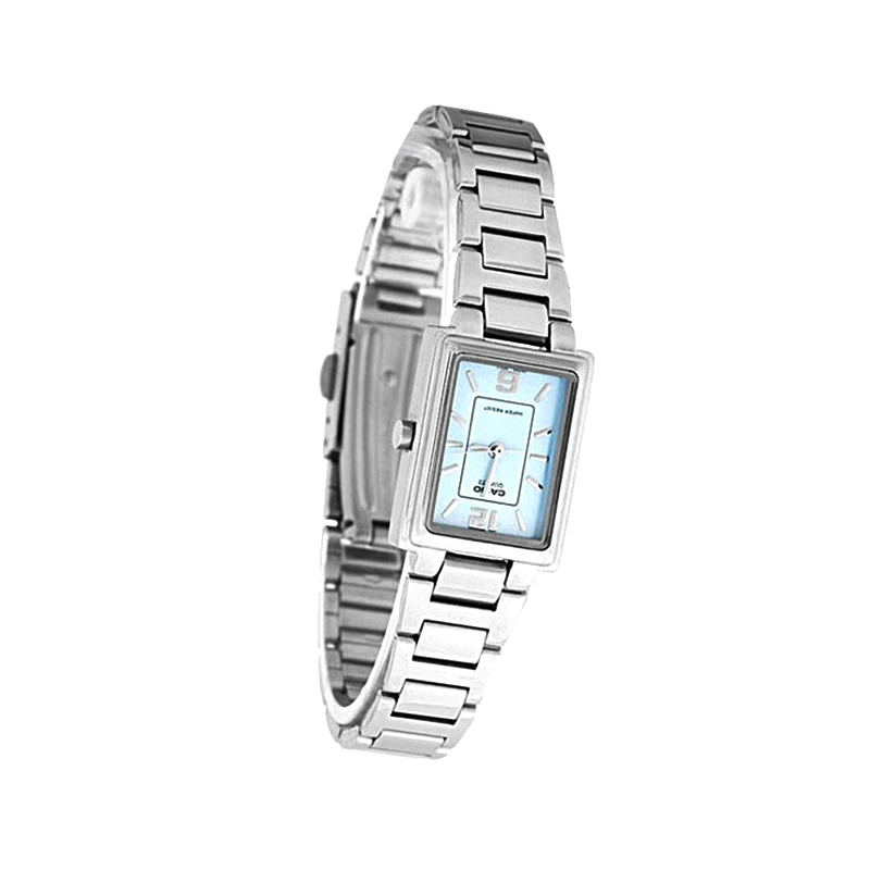 Casio Часы Для женщин Элитный бренд часы Кварцевые наручные часы модные Повседневное полный Сталь Часы Relogio feminino LTP-1238D-7A