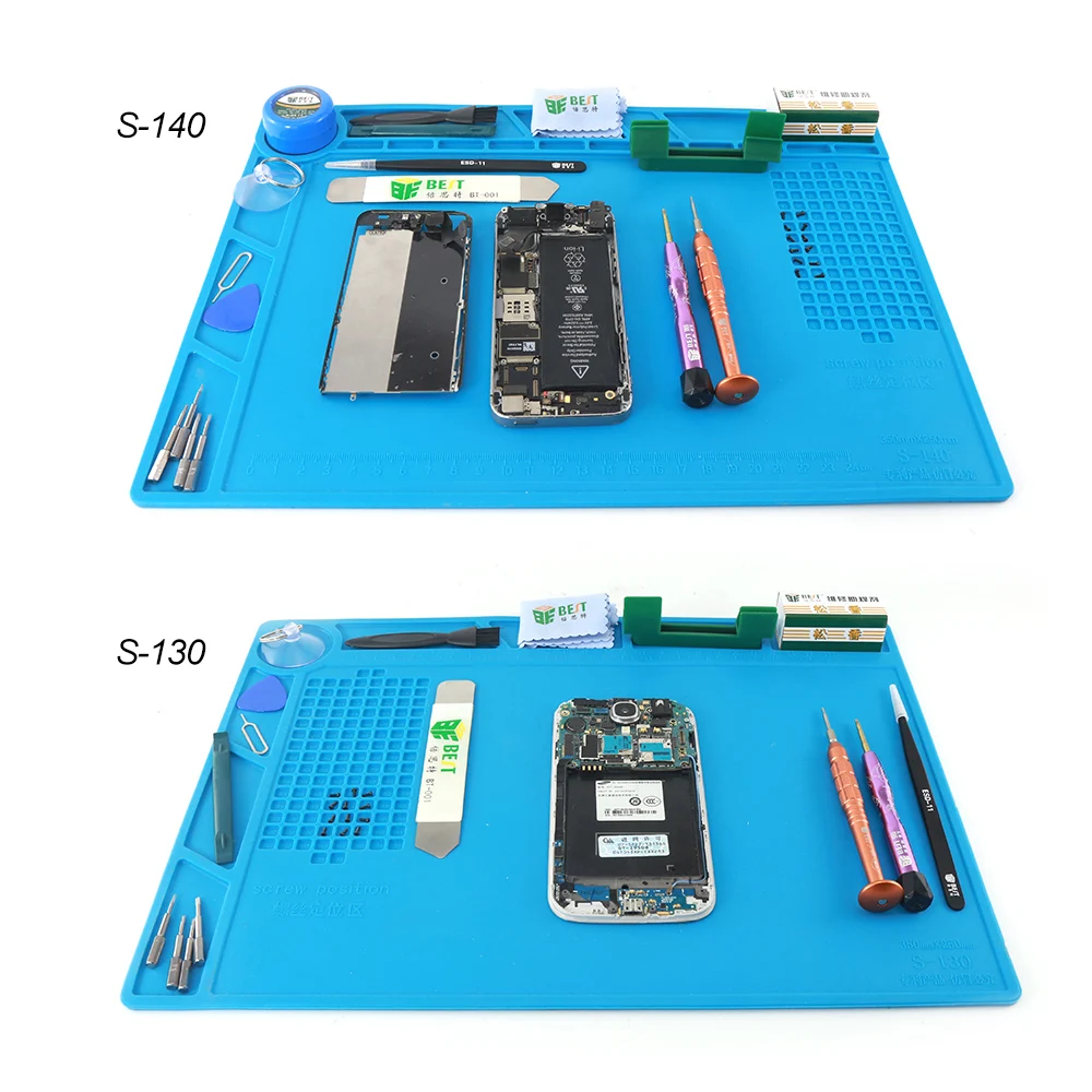 

1 Pc Heat-Resistant Heat Gun BGA Soldering Station Repair Insulation Pad Maintenance Platform Desk Mat