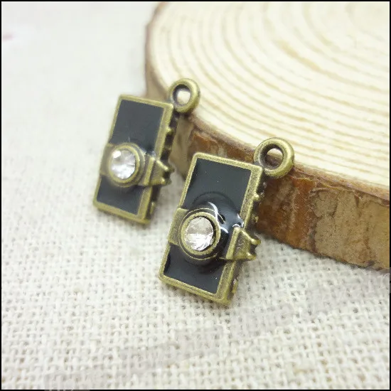 Оптовая продажа 60 шт винтажные Подвески кулон в виде камеры античная бронза