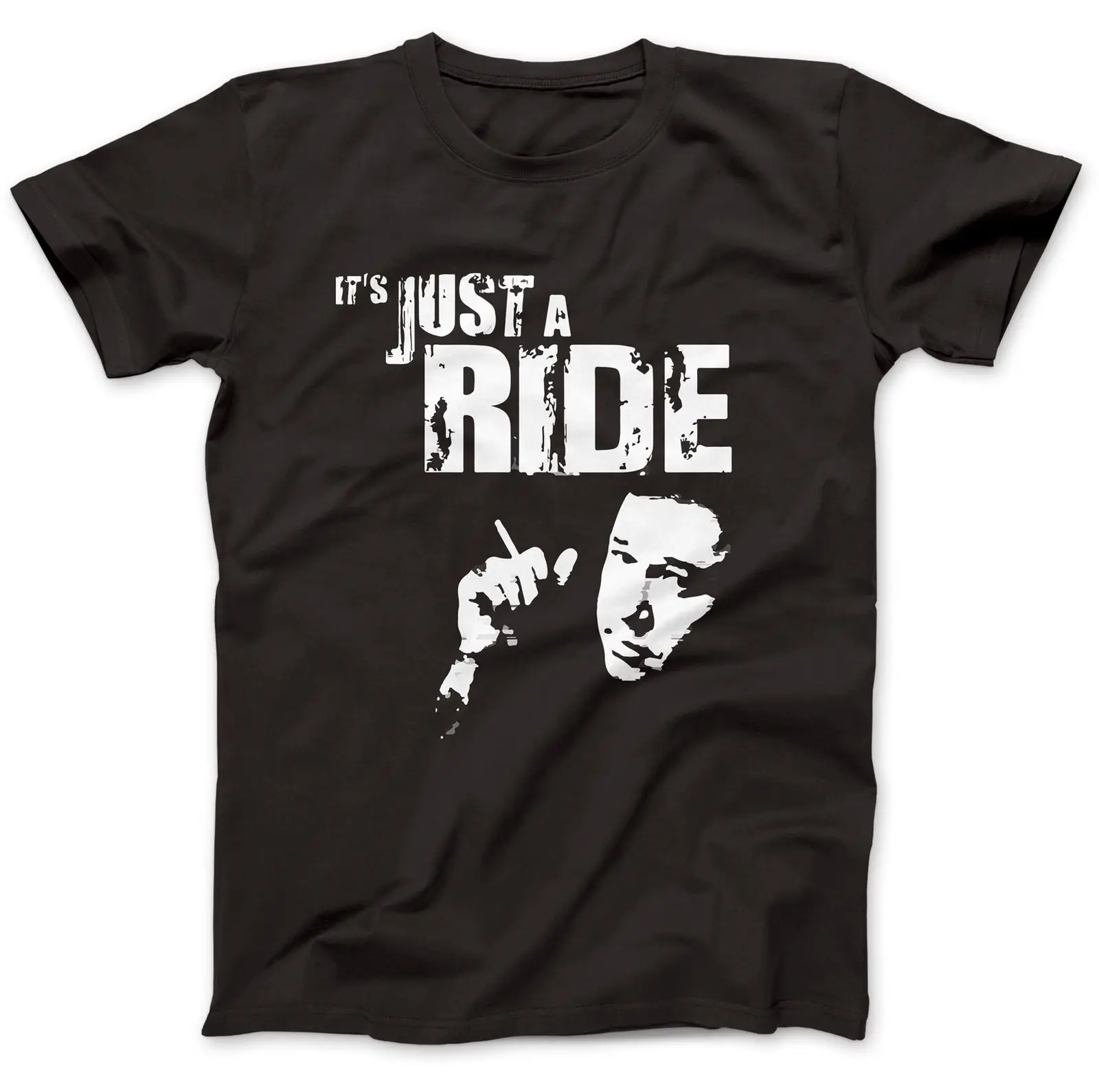 Футболка с надписью Just A Ride Bill Hicks 100% хлопок премиум класса беззаботная