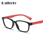 Ralferty TR90 гибкие детские очки с ремешком квадратная оправа очки для детей мальчиков и девочек степень близорукости оптические оправы 8140