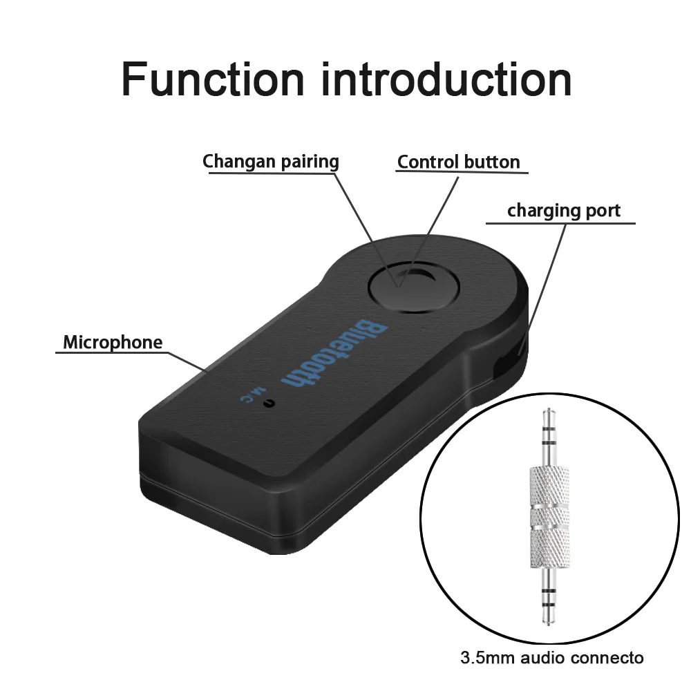 Bluetooth AUX мини аудио приемник автомобильный передатчик мм 3 5 разъем громкой связи