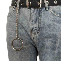 metal big ring rock punk fashion key chains clip hip hop fashion jewelry pants keychain wallet chain