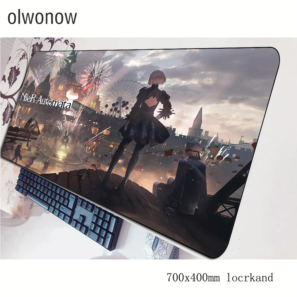 Коврик для мыши nier Офисный Компьютерный коврик 70x40 см игровой большой 3d