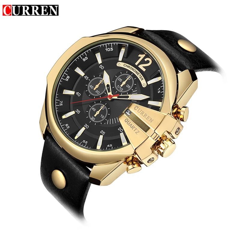 Часы CURREN Мужские кварцевые золотистые 8176|watch brand|watch brand menwatch men |