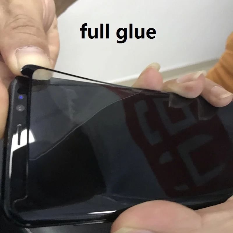 

Закаленное стекло с полным покрытием клея для Samsung Note 10 plus, 9, 8, защитный чехол для экрана, удобный для Samsung S20, S10, S9, S8 Plus, Полное стекло