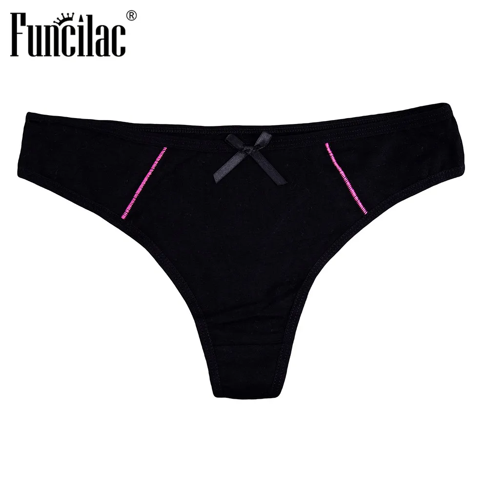 FUNCILAC женское нижнее белье из хлопка сексуальные женские стринги и трусы трусики