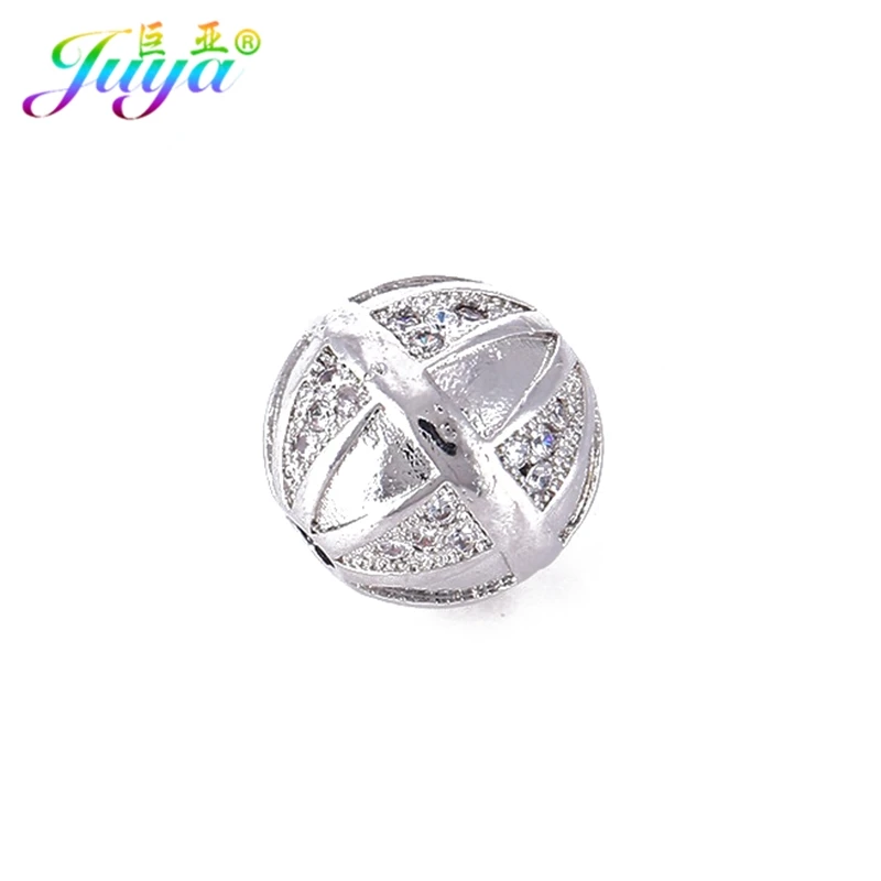 Micro Pave Zircon 11 мм полый металлический шарик с узором в виде сердца аксессуары для